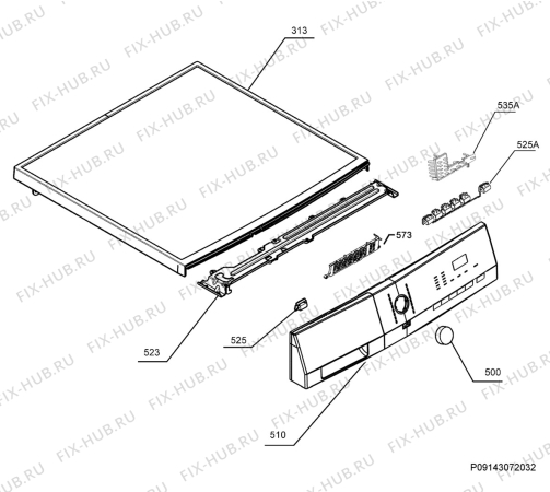 Схема №8 L6046FL с изображением Микромодуль для стиралки Aeg 973914530564009